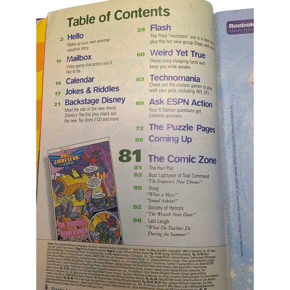 Disney Adventures Vintage Magazine 1999 2000 2002 Lot Of 3 Double Comic Edition - Picture 8 of 12